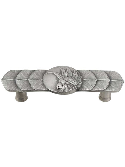 Cockatoo Horizontal Pull - Right Hand in Antique Pewter.